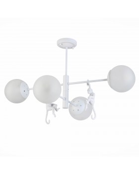 SLE115102-04 Люстра потолочная Белый/Белый E14 4*60W TENATO-foto2