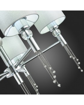 SLE105173-05 Светильник подвесной Хром/Серый E27 5*60W PRIMMA-foto4