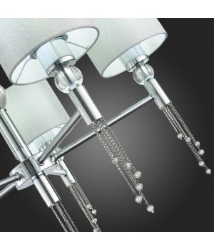 SLE105173-05 Светильник подвесной Хром/Серый E27 5*60W PRIMMA-foto4