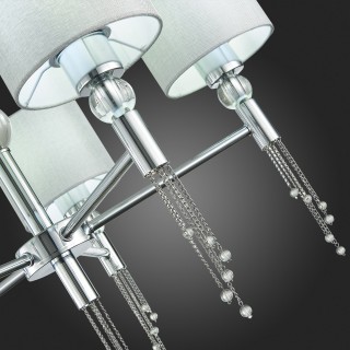 SLE105173-05 Светильник подвесной Хром/Серый E27 5*60W PRIMMA-foto4