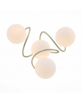 SL711.202.04 Люстра потолочная Золотистый/Белый E27 4*60W DELICATA-foto2