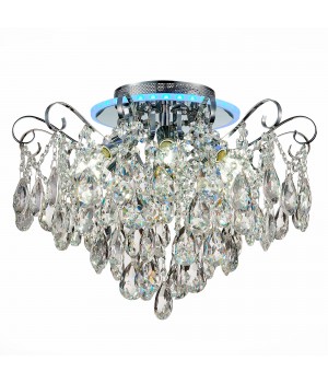 SLE160002-06 Светильник потолочный Хром/Прозрачный E14, LED 6+1*40/6(подсветка)W LITERO-foto14