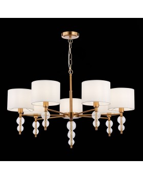 SLE105713-07 Люстра подвесная Латунь, Прозрачный/Белый E14 7*40W RAMER-foto4