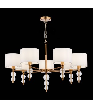 SLE105713-07 Люстра подвесная Латунь, Прозрачный/Белый E14 7*40W RAMER-foto4