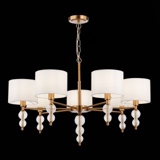 SLE105713-07 Люстра подвесная Латунь, Прозрачный/Белый E14 7*40W RAMER-foto4