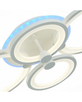 SLE200352-04RGB Светильник потолочный Белый/Белый LED 1*100W RGB 8W 3000-6000K LETO-foto6