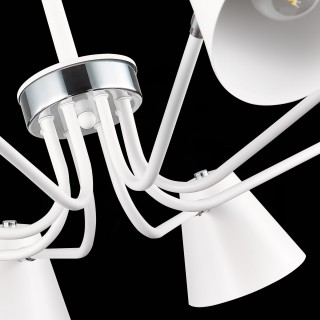 SLE106702-08 Светильник потолочный Белый,Хром/Белый E27 8*60W LERE-foto6