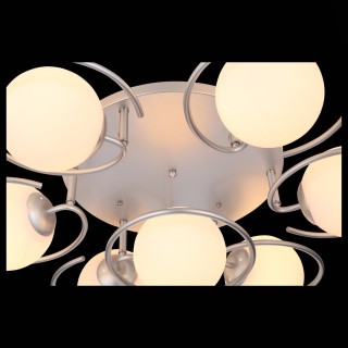 SL418.102.07 Люстра потолочная Серебристый/Белый E27 7*60W GALIO-foto5