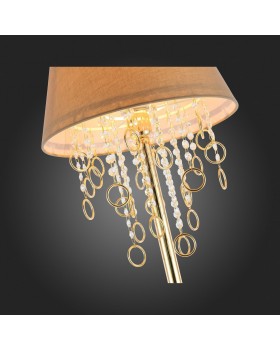 SL1138.205.01 Торшер Французское золото/Бежевый, Прозрачный E27 1*40W MEDDO-foto9