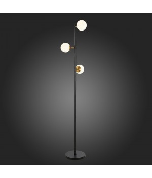 SLE220405-03 Торшер Черный, Латунь/Белый E27 3*60W FORLI-foto4