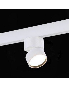 ST809.536.09 Магнитный трековый светильник Белый LED 1*9W 3000K 550Lm Ra>90 120° IP20 D85xH126 48VV SKYLINE 48-foto4