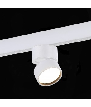 ST809.536.09 Магнитный трековый светильник Белый LED 1*9W 3000K 550Lm Ra>90 120° IP20 D85xH126 48VV SKYLINE 48-foto4