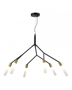 SLE1129-403-06 Светильник подвесной Черный, латунь/Белый G9 6*5W KAITO-foto2