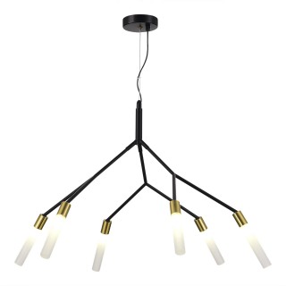 SLE1129-403-06 Светильник подвесной Черный, латунь/Белый G9 6*5W KAITO-foto2