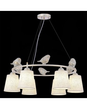 SLE1155-503-06 Светильник подвесной Белый/Серый E27 6*40W LAVINIA-foto4