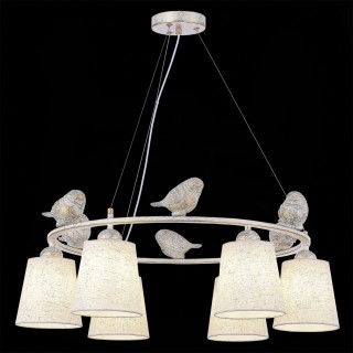 SLE1155-503-06 Светильник подвесной Белый/Серый E27 6*40W LAVINIA-foto4