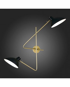 SL1803.201.02 Бра ST-Luce Золотистый, Черный/Черный E27 2*60W JARRO-foto4