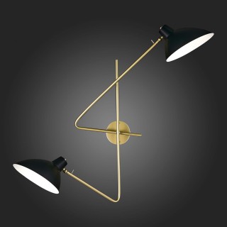 SL1803.201.02 Бра ST-Luce Золотистый, Черный/Черный E27 2*60W JARRO-foto4