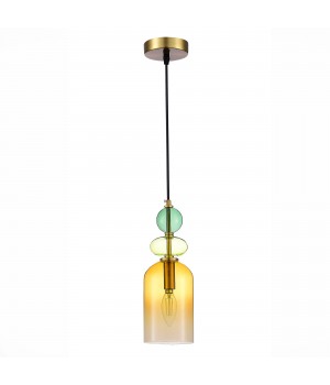 SL2000.213.01 Подвес ST-Luce Золотистый/Янтарный E14 1*40W GEA-foto2