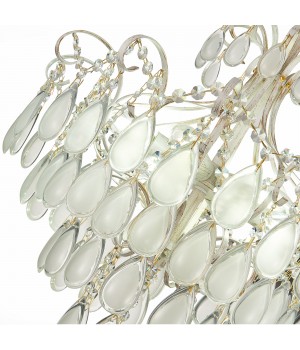 SLE160302-06 Светильник потолочный Золотистый/Белый матовый E14 6*60W MAGONZA-foto17