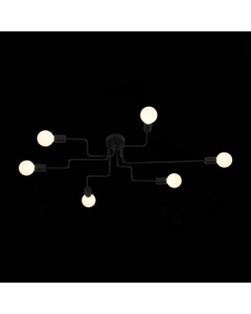 SL419.442.06 Люстра потолочная Черный E27 6*60W ANO-foto5