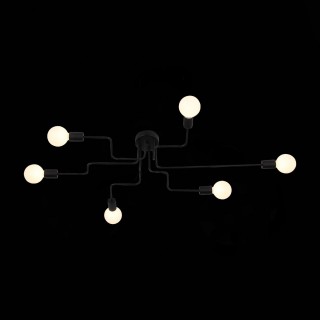 SL419.442.06 Люстра потолочная Черный E27 6*60W ANO-foto5