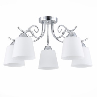 SLE103902-05 Люстра потолочная Хром/Белый E27 5*60W LIADA-foto2