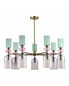 SL2000.202.07 Люстра потолочная ST-Luce Золотистый/Дымчатый E14 7*40W GEA-foto2