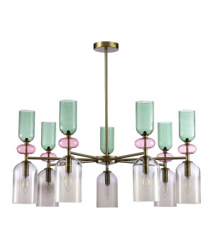 SL2000.202.07 Люстра потолочная ST-Luce Золотистый/Дымчатый E14 7*40W GEA-foto2