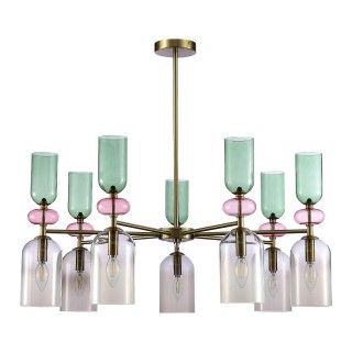 SL2000.202.07 Люстра потолочная ST-Luce Золотистый/Дымчатый E14 7*40W GEA-foto2