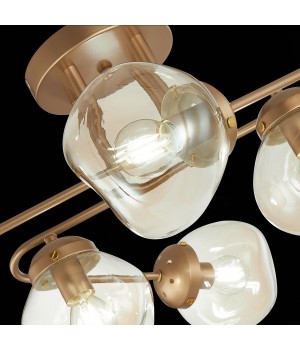 SLE155702-06 Люстра потолочная Золотистый/Янтарный E14 6*40W MORE-foto6