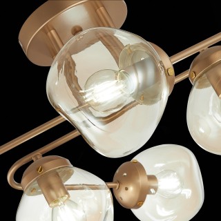 SLE155702-06 Люстра потолочная Золотистый/Янтарный E14 6*40W MORE-foto6