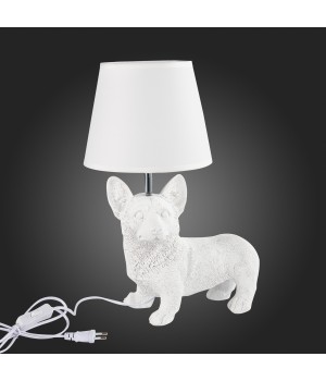 SLE115204-01 Прикроватная лампа Белый, Хром/Белый E27 1*40W NARNI-foto6