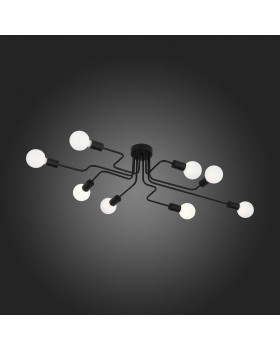 SL419.442.08 Люстра потолочная Черный E27 8*60W ANO-foto5