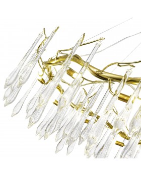 SL1660.203.12 Светильник подвесной ST-Luce Шампань/Шампань, Прозрачный G9 12*5W 4000K TEARDROPS-foto3