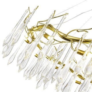 SL1660.203.12 Светильник подвесной ST-Luce Шампань/Шампань, Прозрачный G9 12*5W 4000K TEARDROPS-foto3