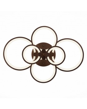 SLE200372-06 Светильник потолочный Кофейный/Белый LED 1*168W 3000-6000K LETO-foto5