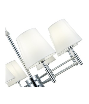 SLE105403-08 Люстра подвесная Хром/Белый E14 8*40W LAGORO-foto11