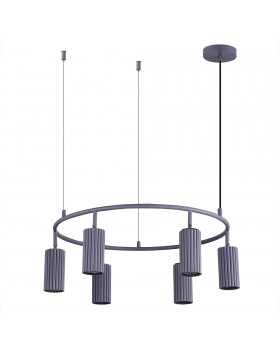 SL1213.703.06 Светильник подвесной ST-Luce Серый/Серый GU10 6*5W 4000K KENDO-foto2