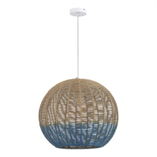 SL1514.533.01 Светильник подвесной ST-Luce Белый/Бежевый,Синий E27 1*7W VIMINI-foto2