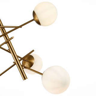 SLE1099-302-06 Люстра потолочная Латунь/Белый E27 6*60W VELIO-foto3