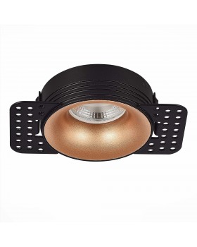 ST218.428.01 Св-к встр. Черный GU10 1*50W IP20 D85xH30 165-265V Без ламп Встраиваемые светильники-foto2