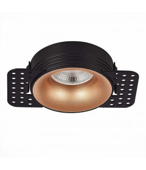 ST218.428.01 Св-к встр. Черный GU10 1*50W IP20 D85xH30 165-265V Без ламп Встраиваемые светильники-foto2