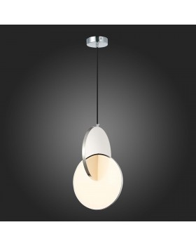 SL6107.103.01 Светильник подвесной ST-Luce Хром/Белый Хром LED 1*14W 3000K Eclisse-foto7