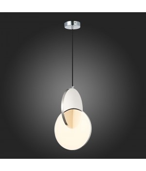 SL6107.103.01 Светильник подвесной ST-Luce Хром/Белый Хром LED 1*14W 3000K Eclisse-foto7