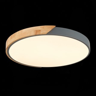 SLE200972-01 Светильник потолочный Серый, Светлое дерево/Белый LED 1*45W 3000K/4000K/6000K FESTA-foto8