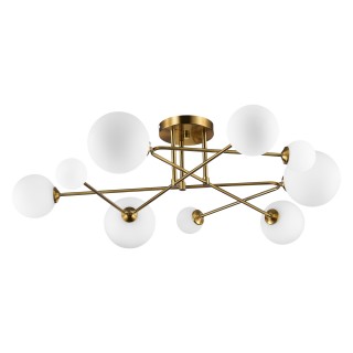 SLE2211-302-09 Люстра потолочная Латунь/Белый G9 9*5W FANTINI-foto2