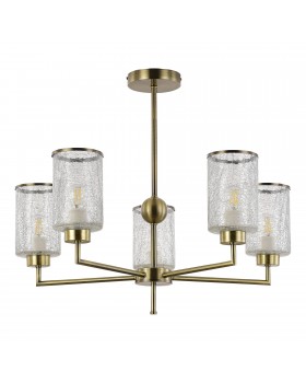 SLE1046-302-05 Люстра потолочная Бронза/Прозрачный E27 5*60W VESTRE-foto2