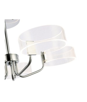 SLE283102-05 Люстра потолочная Хром/Белый LED 5*8W 3000K SOLLA-foto3