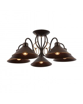 SLE120402-05 Люстра потолочная Темно-коричневый/Черный E27 5*60W CIOLLA-foto10